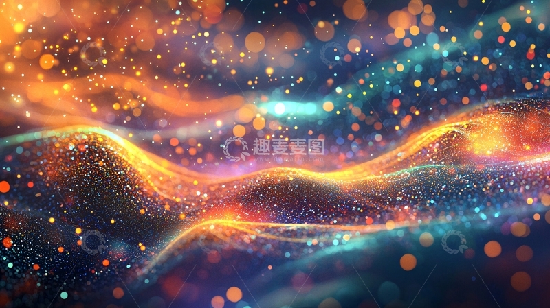 高清大图下载【趣麦麦图】光影粒子流