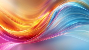 抽象彩色光线波浪