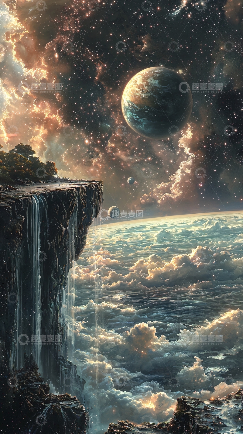 高清大图下载【趣麦麦图】壮丽的宇宙悬崖边
