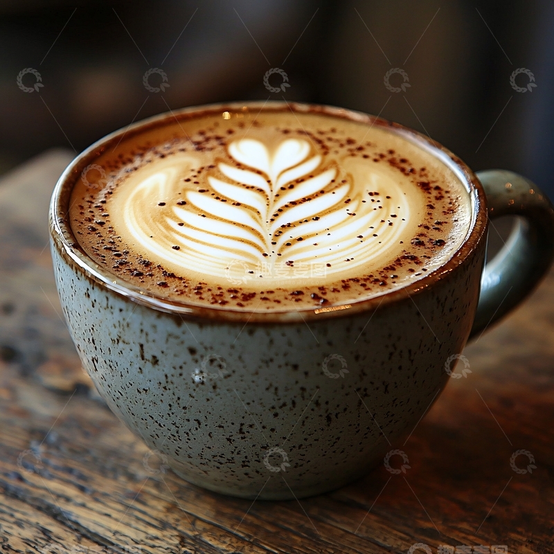 高清大图下载【趣麦麦图】咖啡拉花艺术