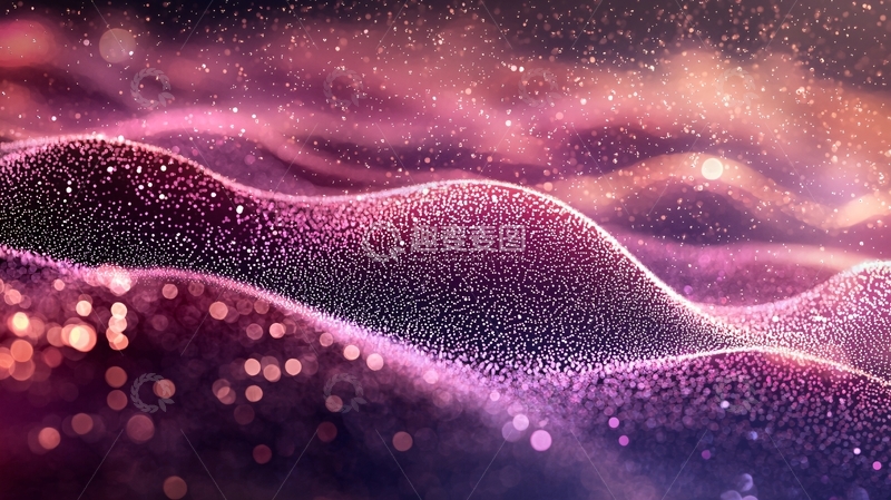 高清大图下载【趣麦麦图】粉色梦幻波浪