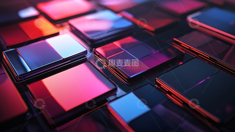 高清大图下载【趣麦麦图】彩色方块