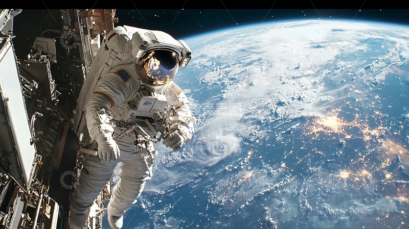 高清大图下载【趣麦麦图】太空宇航员