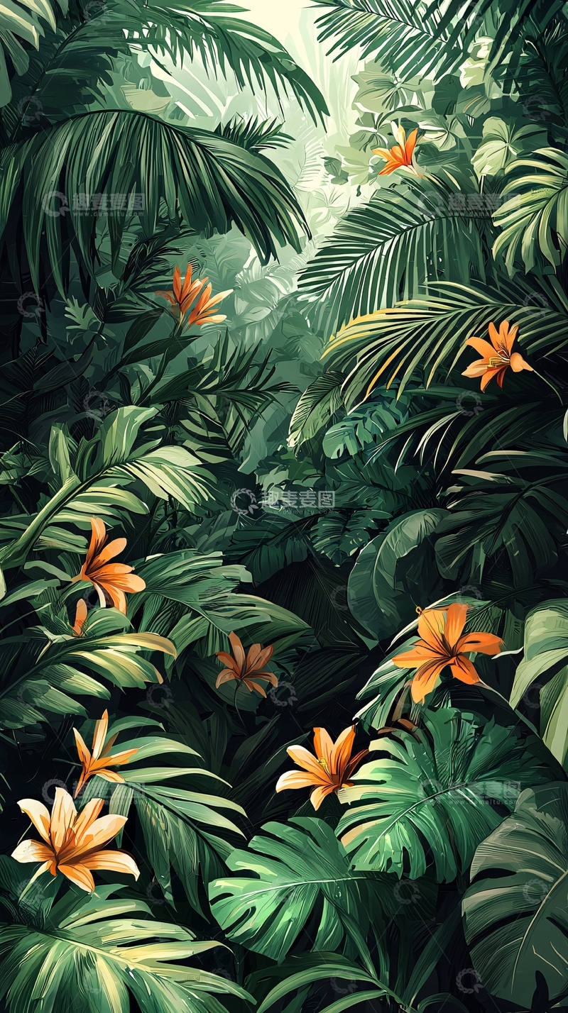 高清大图下载【趣麦麦图】热带雨林