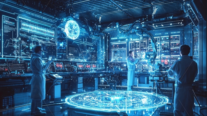 高清大图下载【趣麦麦图】未来科技实验室