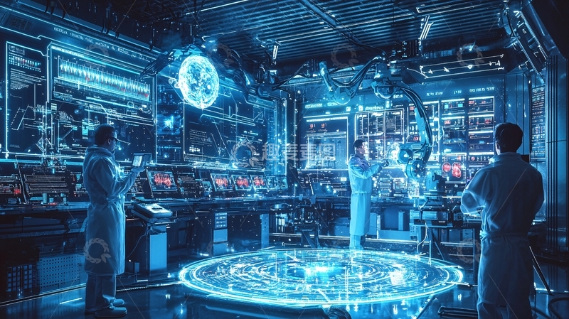 高清大图下载【趣麦麦图】未来科技实验室