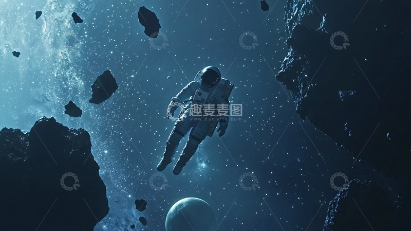 高清大图下载【趣麦麦图】太空宇航员