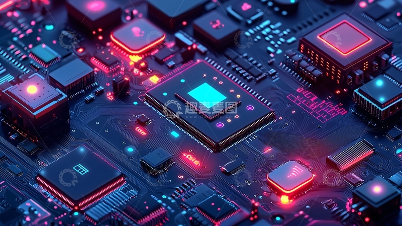高清大图下载【趣麦麦图】电路板特写