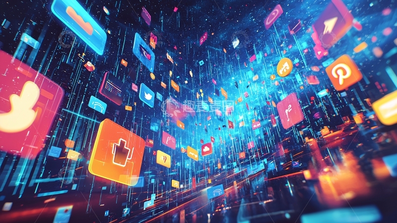 高清大图下载【趣麦麦图】社交媒体