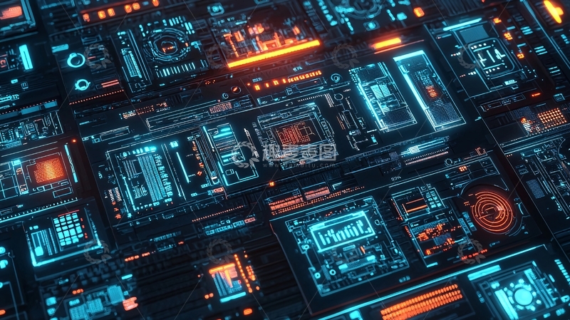 高清大图下载【趣麦麦图】科技感十足的未来界面