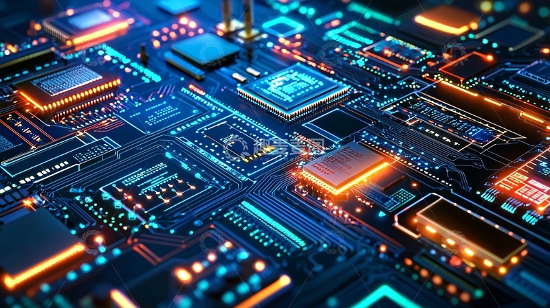 高清大图下载【趣麦麦图】电路板特写