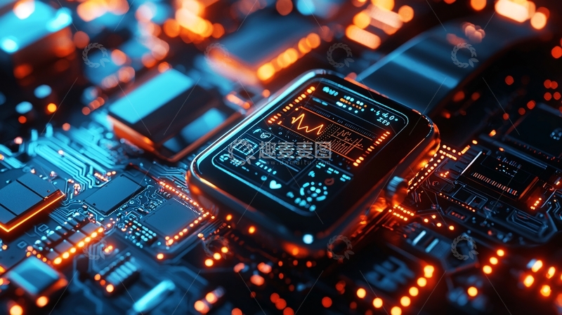 高清大图下载【趣麦麦图】科技感智能手表