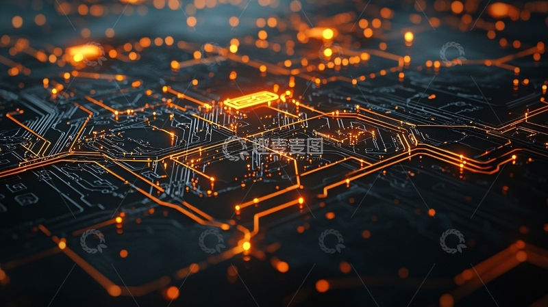 高清大图下载【趣麦麦图】抽象电路板