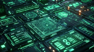 科技感绿色界面