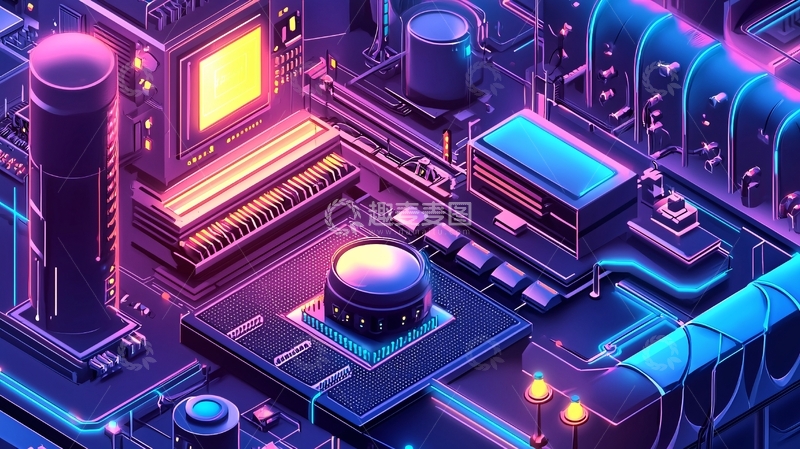 高清大图下载【趣麦麦图】抽象电路板