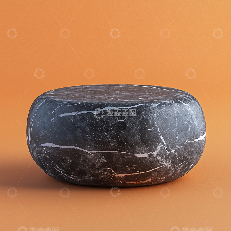 高清大图下载【趣麦麦图】石头质感圆形底座