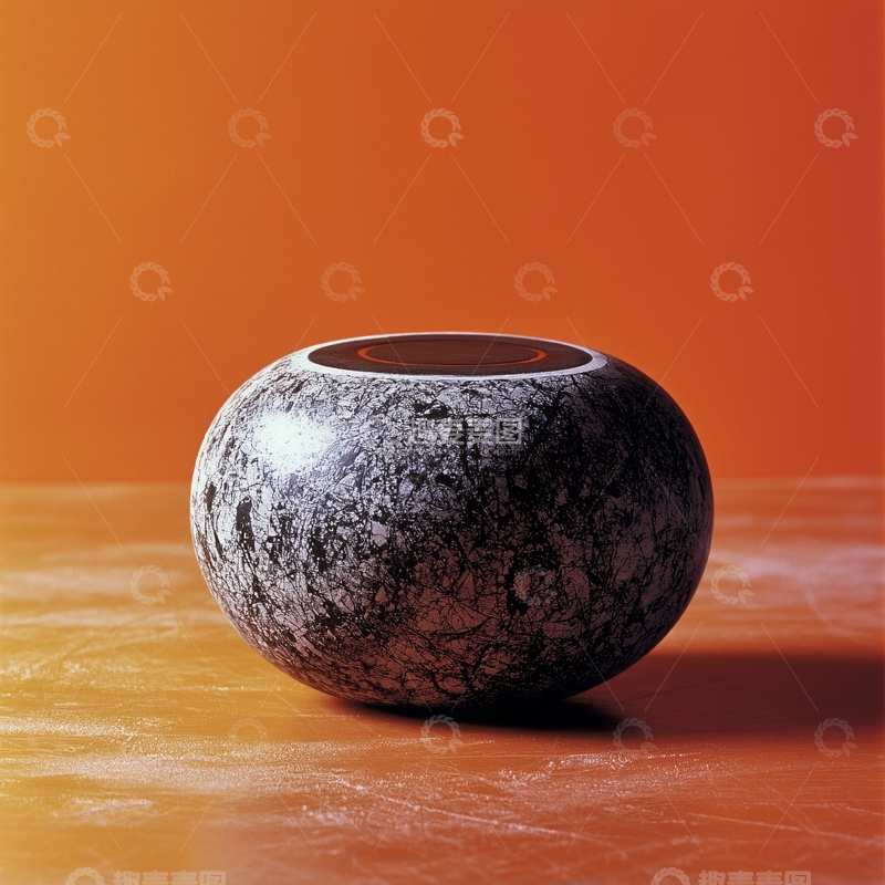 高清大图下载【趣麦麦图】灰色圆形容器