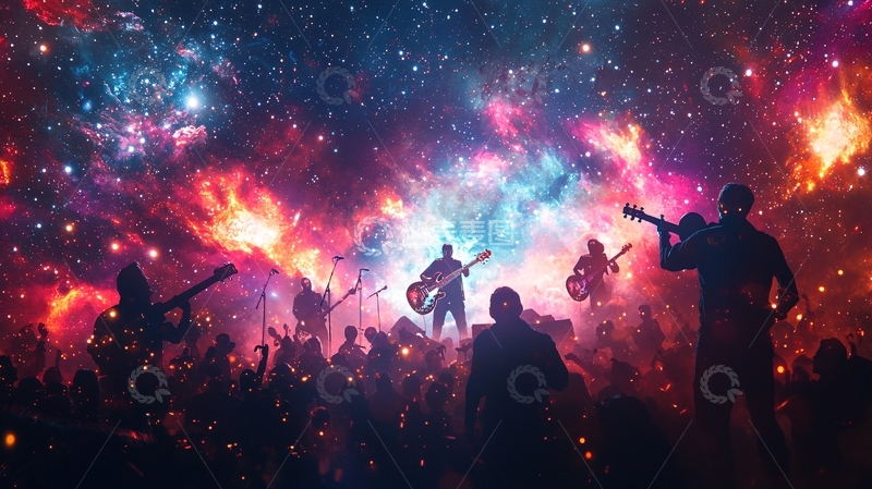 高清大图下载【趣麦麦图】宇宙乐队