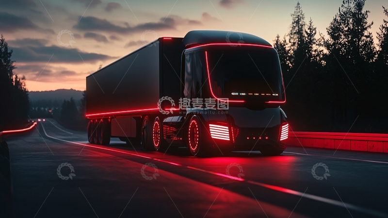 高清大图下载【趣麦麦图】未来卡车