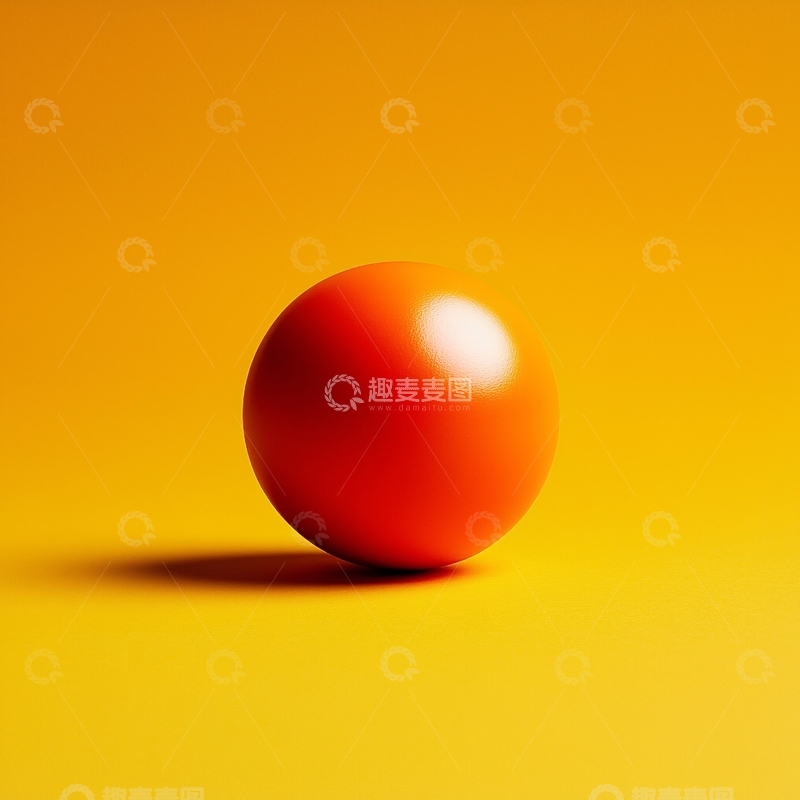 高清大图下载【趣麦麦图】橙色球体