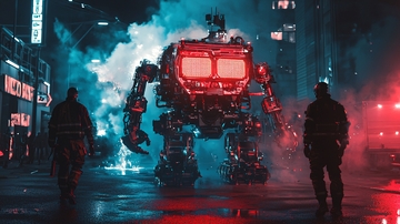 科幻都市巨型机器人