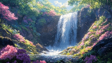 流水飞瀑