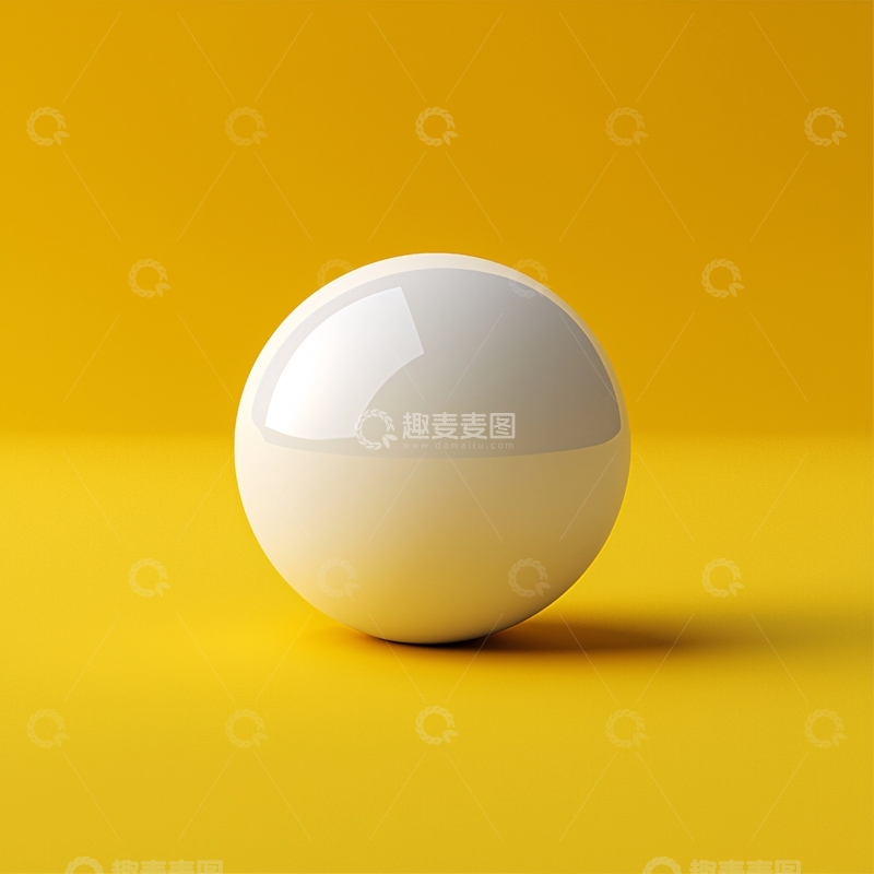 高清大图下载【趣麦麦图】白色光滑球体