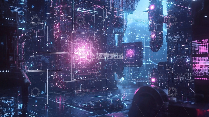 高清大图下载【趣麦麦图】未来科技感城市