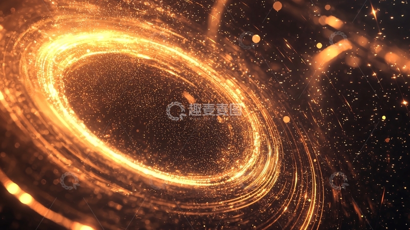 高清大图下载【趣麦麦图】金色旋涡