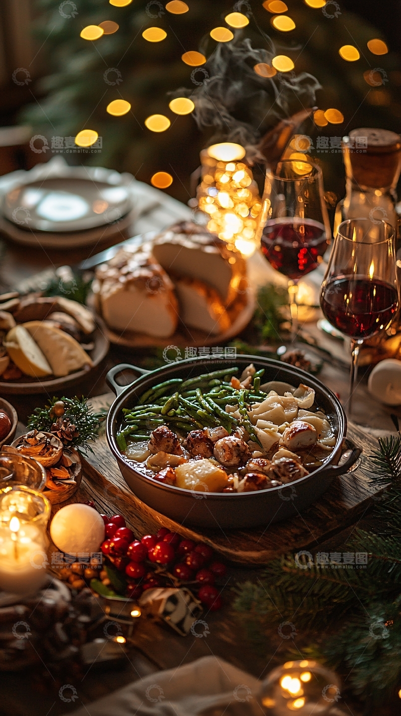 高清大图下载【趣麦麦图】节日餐桌