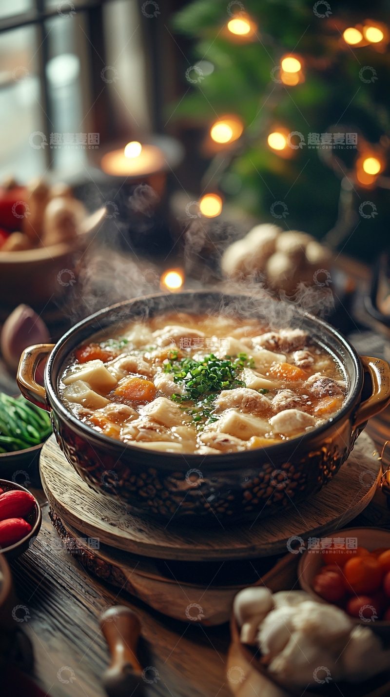 高清大图下载【趣麦麦图】热气腾腾的汤