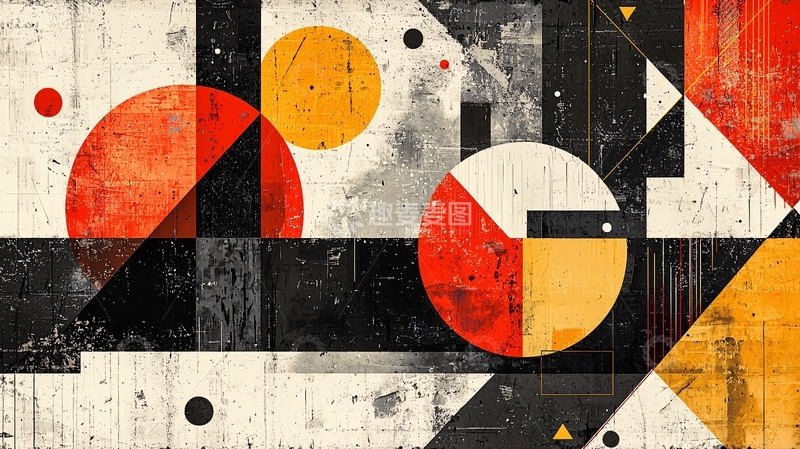 高清大图下载【趣麦麦图】抽象几何艺术图案