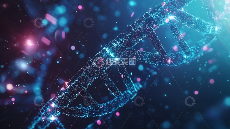 高清大图下载【趣麦麦图】基因双螺旋结构