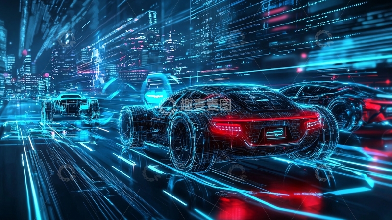 高清大图下载【趣麦麦图】未来科技感汽车
