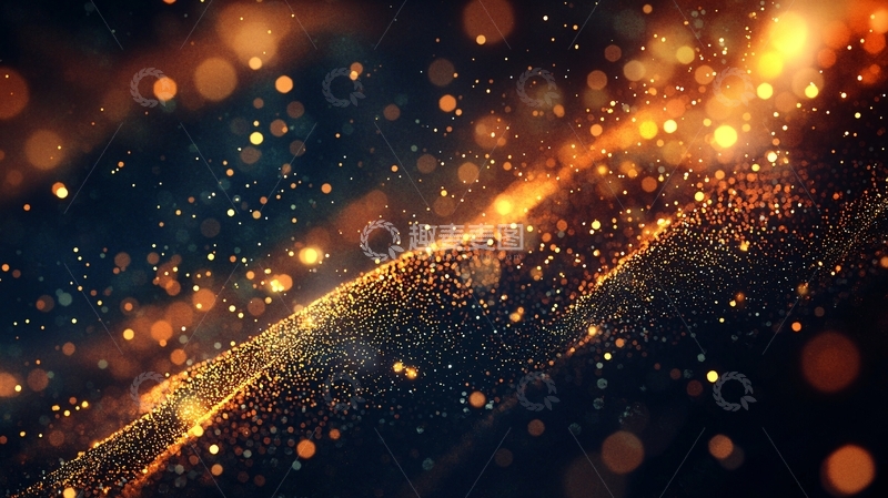 高清大图下载【趣麦麦图】炫彩粒子流光背景