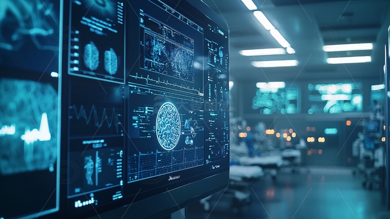 高清大图下载【趣麦麦图】科技医疗监控屏幕