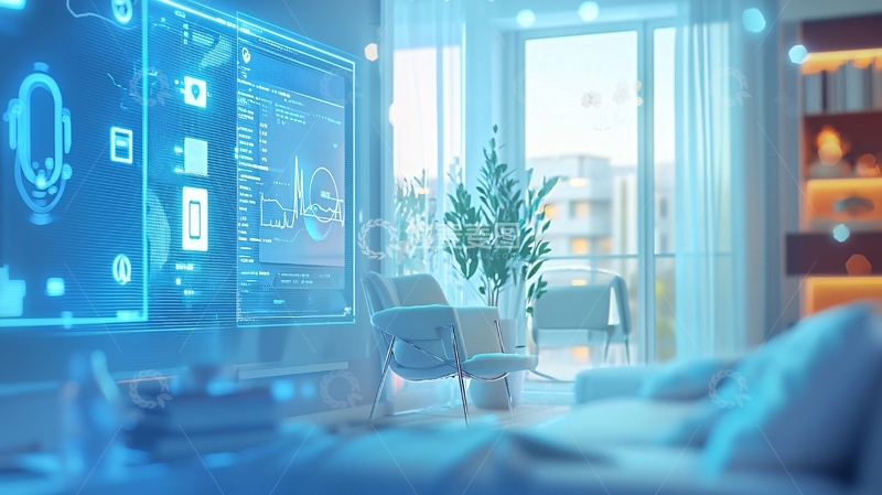 高清大图下载【趣麦麦图】智能家居控制面板