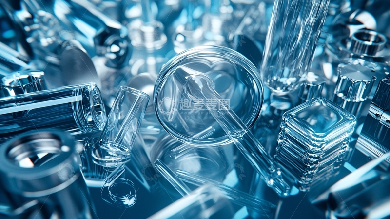 高清大图下载【趣麦麦图】蓝色科技感机械装置