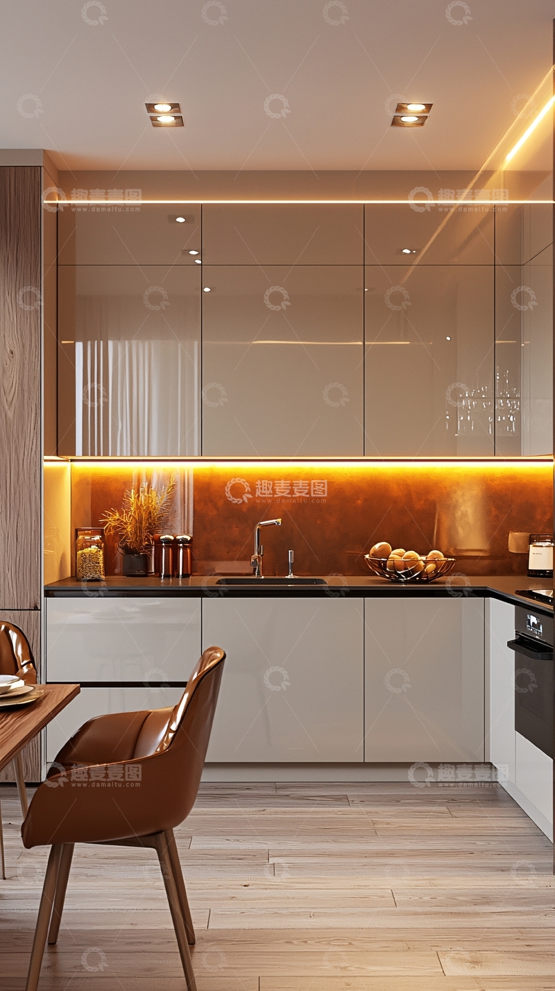 高清大图下载【趣麦麦图】现代简约厨房