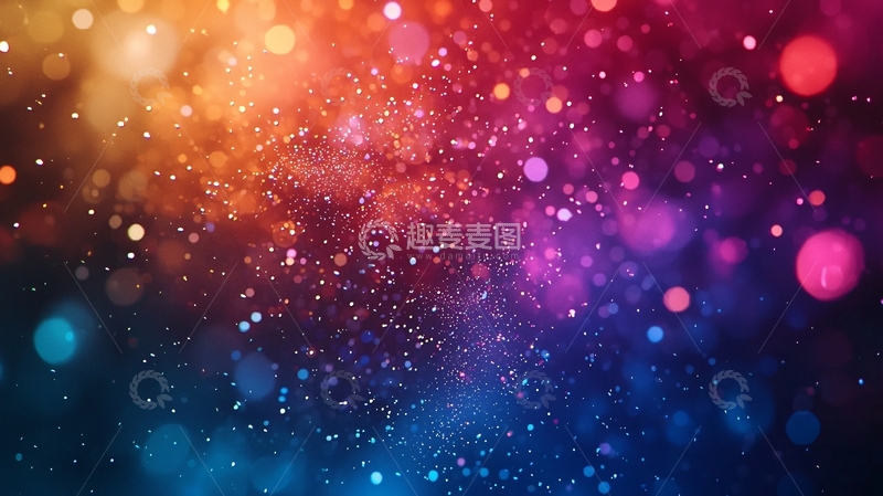 高清大图下载【趣麦麦图】彩色斑点背景
