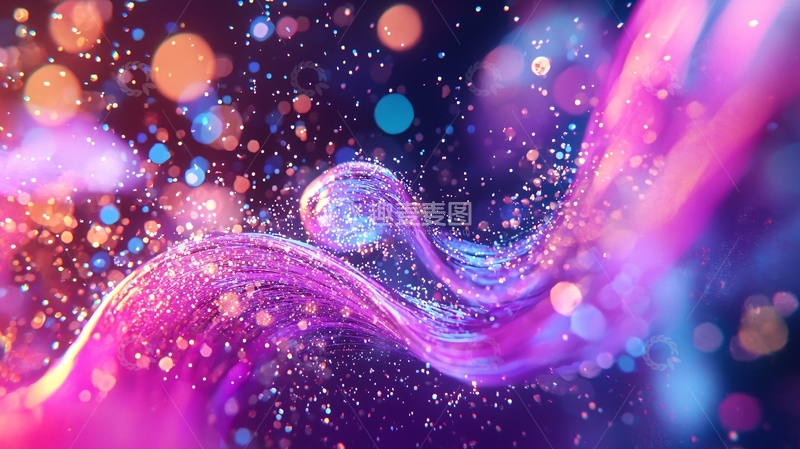 高清大图下载【趣麦麦图】梦幻多彩液体波纹