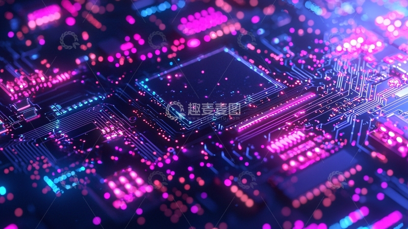 高清大图下载【趣麦麦图】科技感电路板