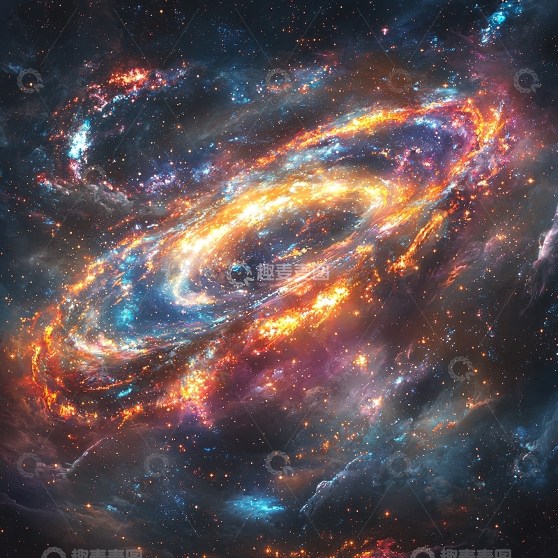 高清大图下载【趣麦麦图】壮丽星云漩涡