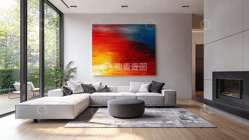 高清大图下载【趣麦麦图】现代简约客厅