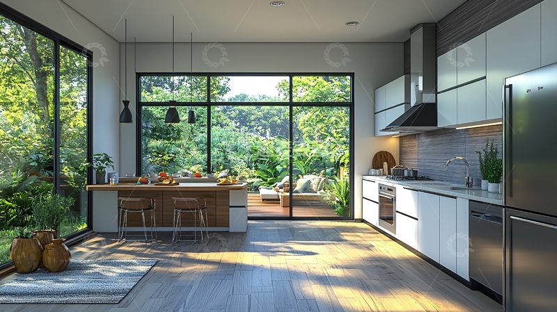 高清大图下载【趣麦麦图】现代简约厨房