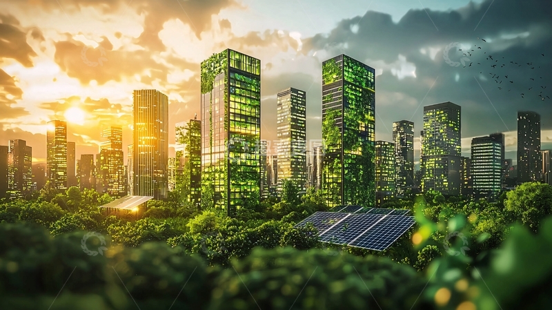高清大图下载【趣麦麦图】绿色生态城市