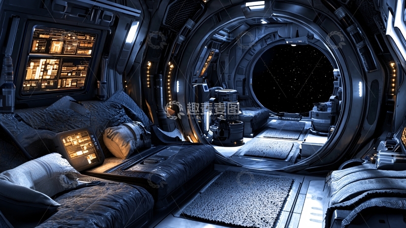 高清大图下载【趣麦麦图】飞船内部场景