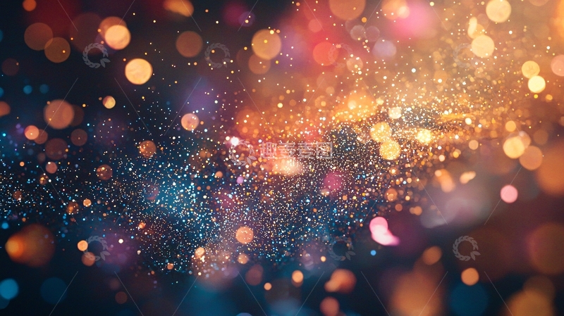 高清大图下载【趣麦麦图】多彩梦幻光斑背景