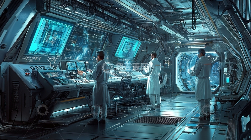 高清大图下载【趣麦麦图】未来科技实验室