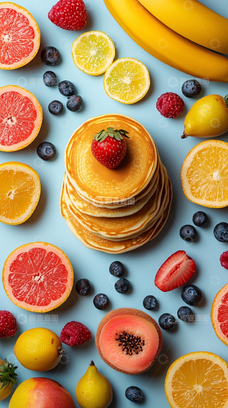 高清大图下载【趣麦麦图】美味的早餐食物静物